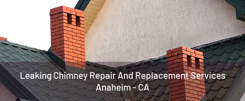 Leaking Chimney Repair And Replacement Services Anaheim - CA